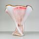Vintage Murano vase in red and white, Italy, 1970s.