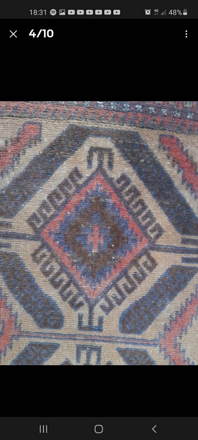 Ancient tribal rug 135x85cm