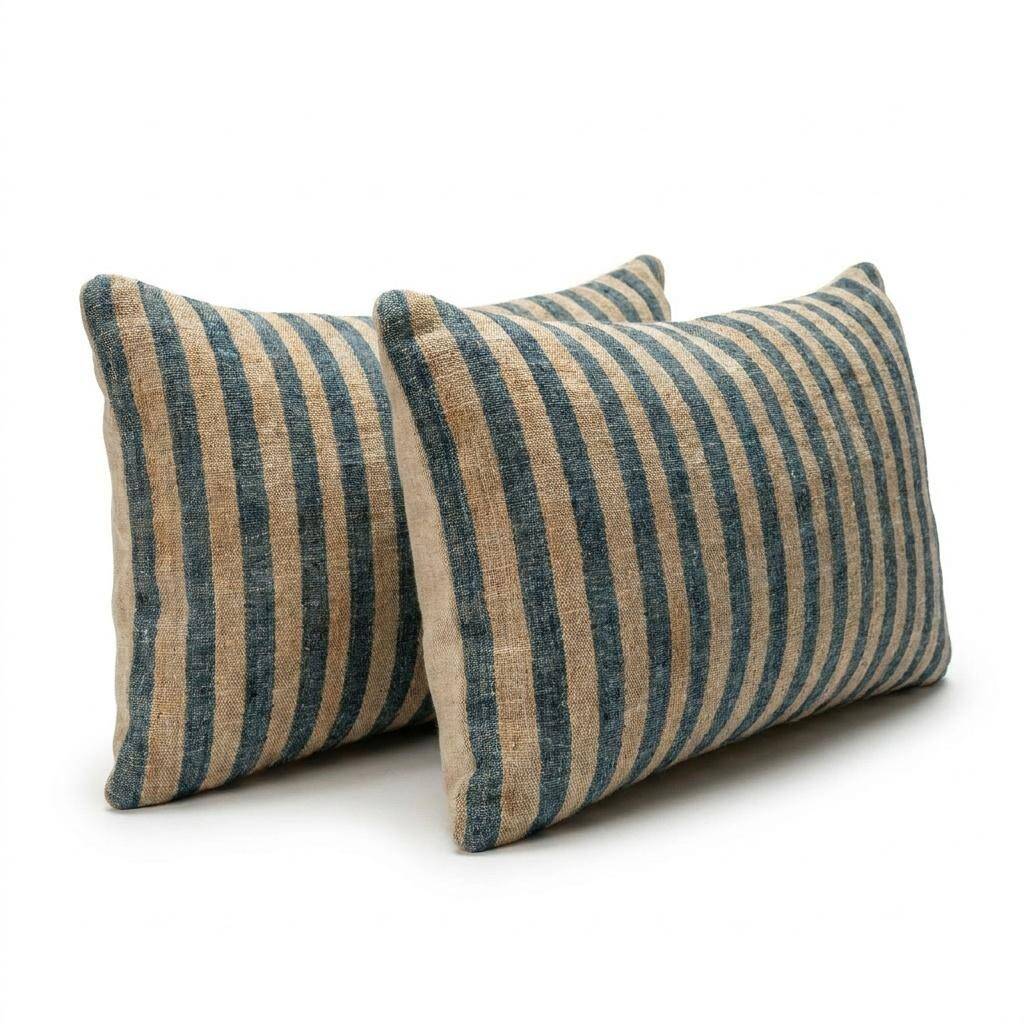 Set of 2 vintage kilim cushion covers 41x119 cm