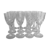 12 cut crystal shot glasses