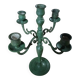 Antique green wrought iron chandelier