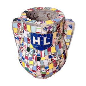 Vase carreaux pique assiette