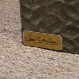 Coffee table in burl wood by Jean-Charles Liviani, 1980