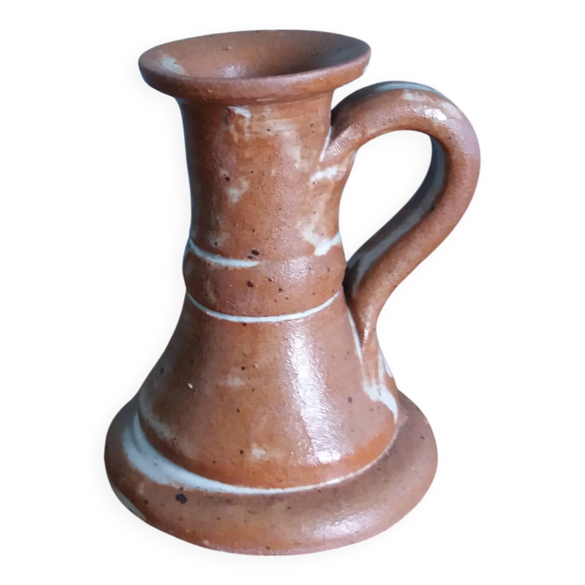 Puisaye stoneware candle holder