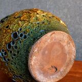 Vintage ceramic pitcher Fat Lava foams glaciers LE CYCLOPE, Annecy