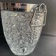 Crystal and chrome metal cooling bucket