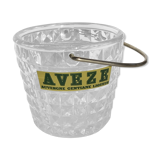 Diamond-tipped glass ice bucket