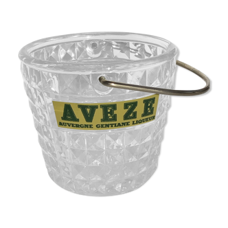 Diamond-tipped glass ice bucket