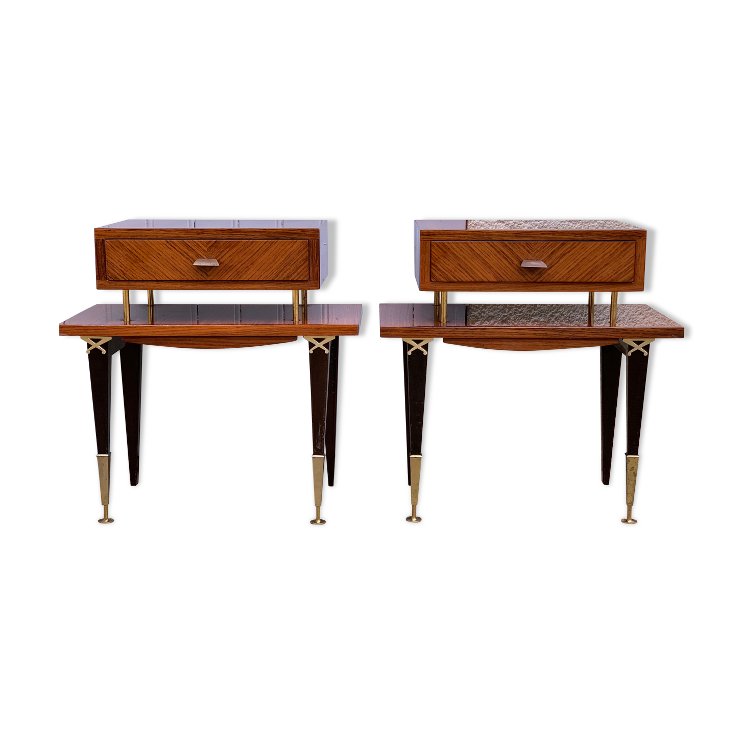 Pair of vintage bedside tables