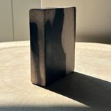Symmetrical multicolored petrified wood soap dish