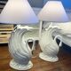Lot de 2 lampes cygnes Bassano Italy
