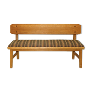 Banc brutaliste en pin,