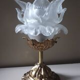 Bronze lampshade in the shape of a rose