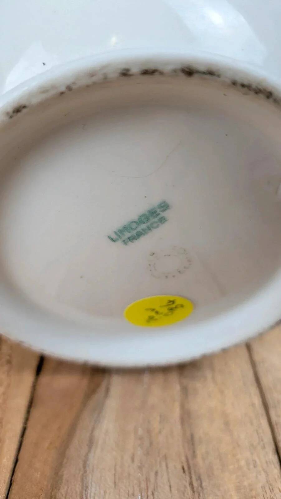 Antique sugar bowl in Limoges porcelain – elegant gold decoration