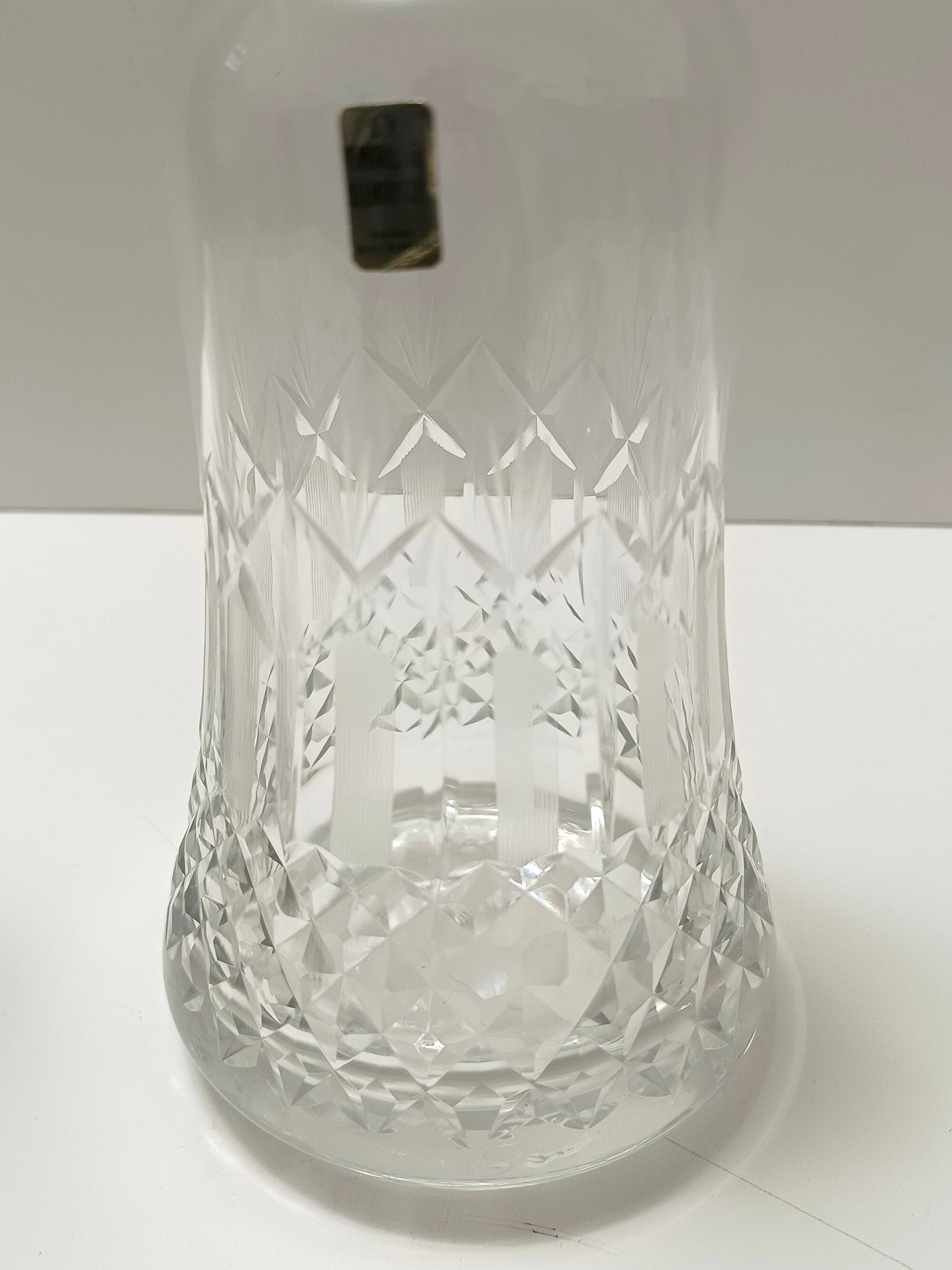 Pair of Transparent Crystal Decanter Bottles by Bleikristall, Germany