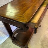 Solid walnut console