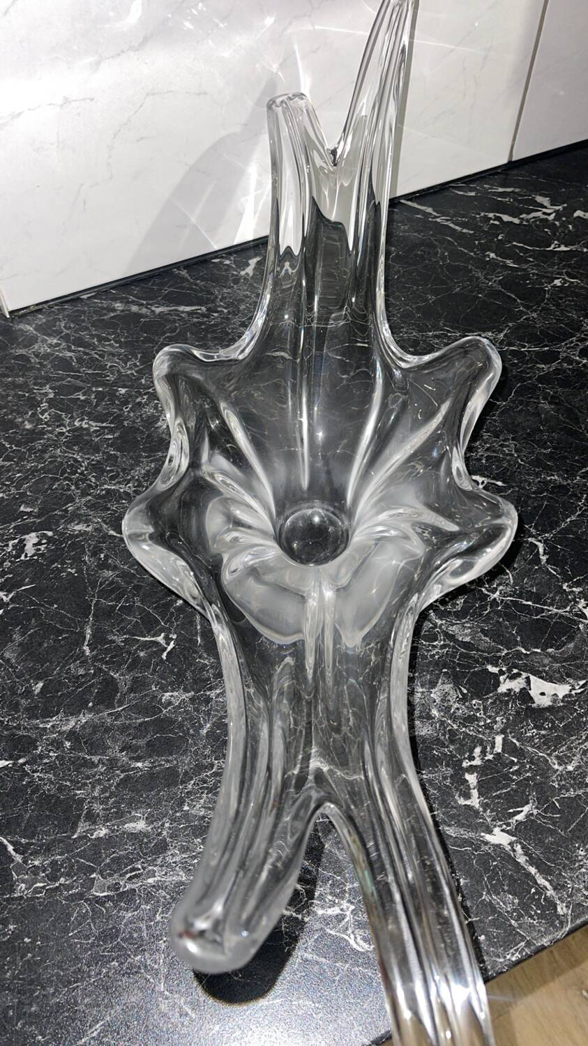 Large centrepiece bowl in blown glass