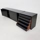 Osvaldo Borsani for Tecno "Model SE" Black Piano Gloss Sideboard, Italy 1951