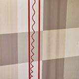 1980s red metal floor lamp