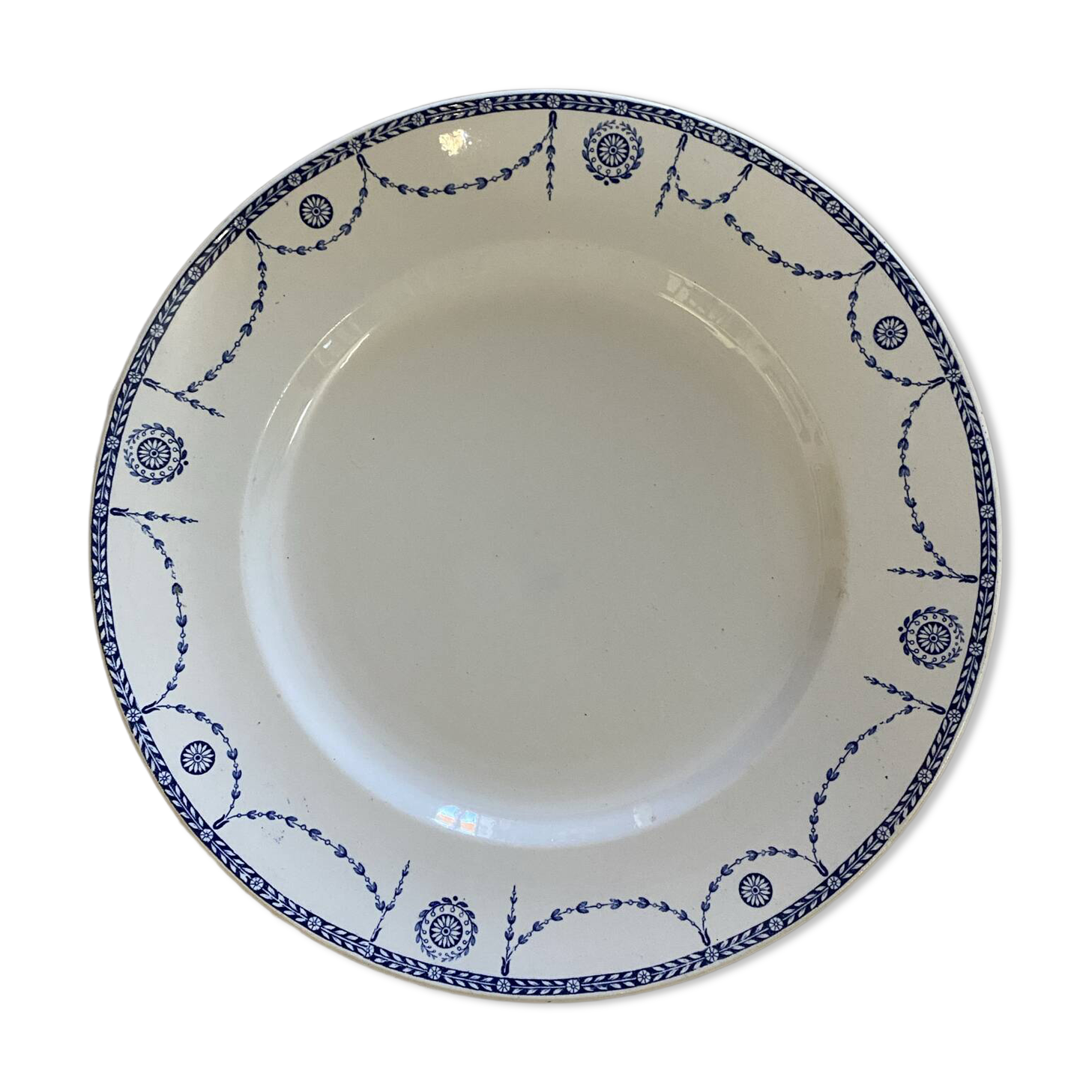 Round ironstone plate model Bonaparte KG Lunéville