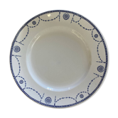 Round ironstone plate model Bonaparte KG Lunéville