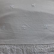 Embroidered old pillowcases
