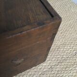 Old wooden travel chest