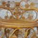 Vintage rattan notch shelf