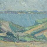 Carl Berndtsson, Swedish Modern Landscape, 1960s, Oil on Canvas, Framed