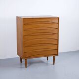 Niels Clausen teak chest of drawers 1960s niels clausen mobler odense
