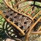 Fauteuil Emmanuelle peacock en rotin