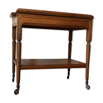 Wooden server with mirror top