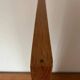 Vintage Danish oak mirror with bevelled edges.