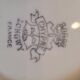 Longwy flat and porcelain pie shovel stork pattern