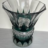 Val saint Lambert cut crystal vase