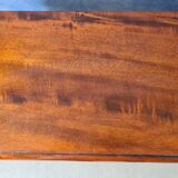 Solid wood console.