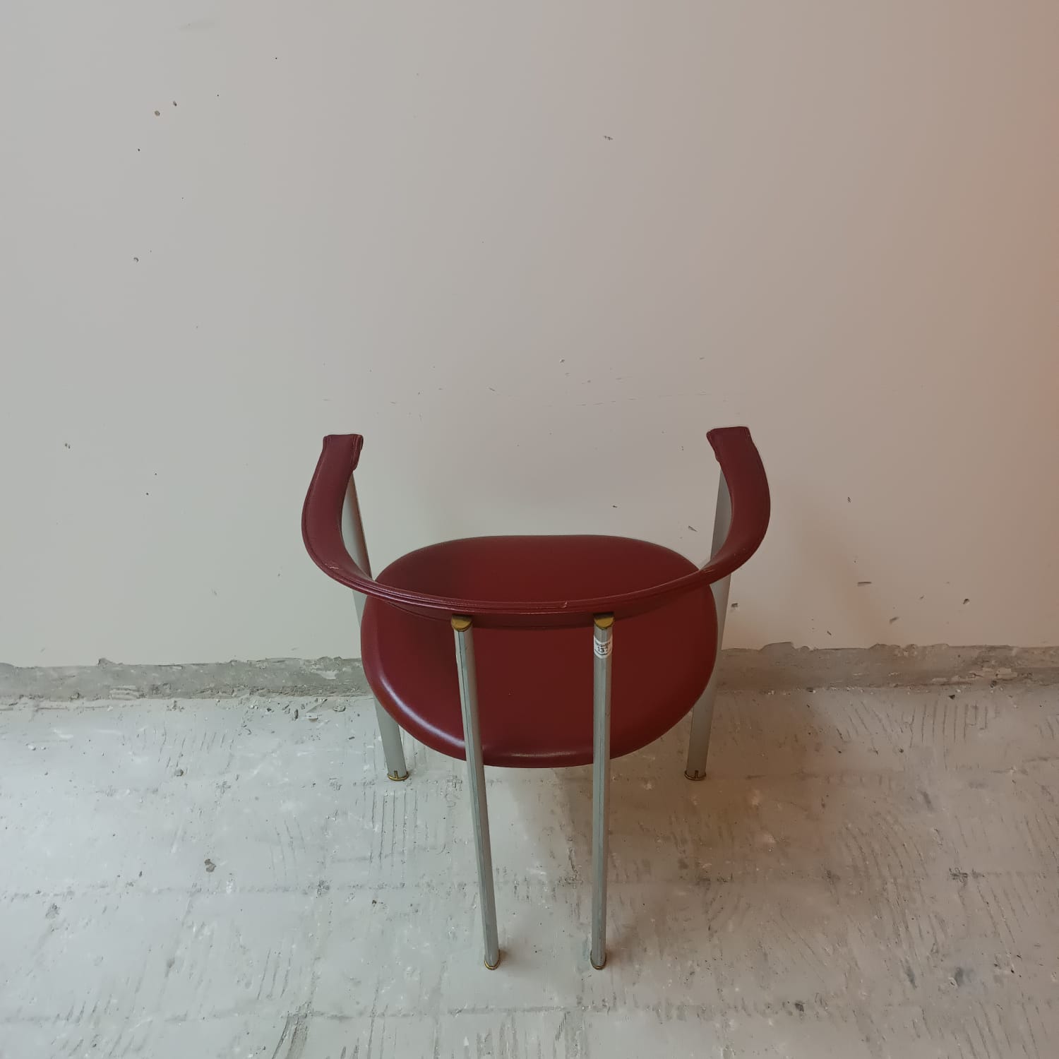 Set of 4 leather dining chairs