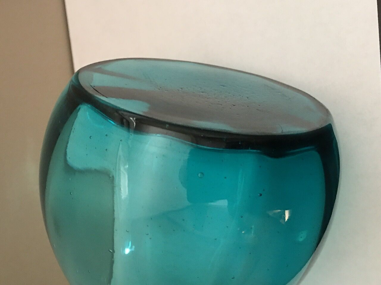 Old blue vase