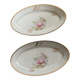 Plats ovales porcelaine de Limoges monogramme
