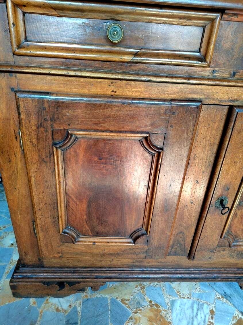 Two-door walnut buffet from Piedmont, 18th century