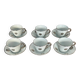 Lot de 6 tasses à café et ses soucoupes Bernardaud