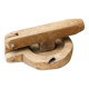 Savoyard brutalist wooden nutcracker, popular art