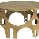 Paire de tables brutalistes Vlab finition bronze