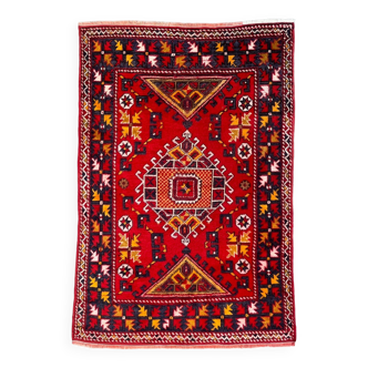 Tapis turc occidental vintage oriental 192x127 cm tapis moyen tribal