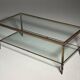 Mid-century glass coffee table