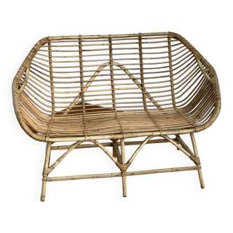 Rattan bench