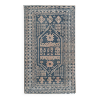 Vintage Turkish Oushak Rug Handwoven 106x186 cm