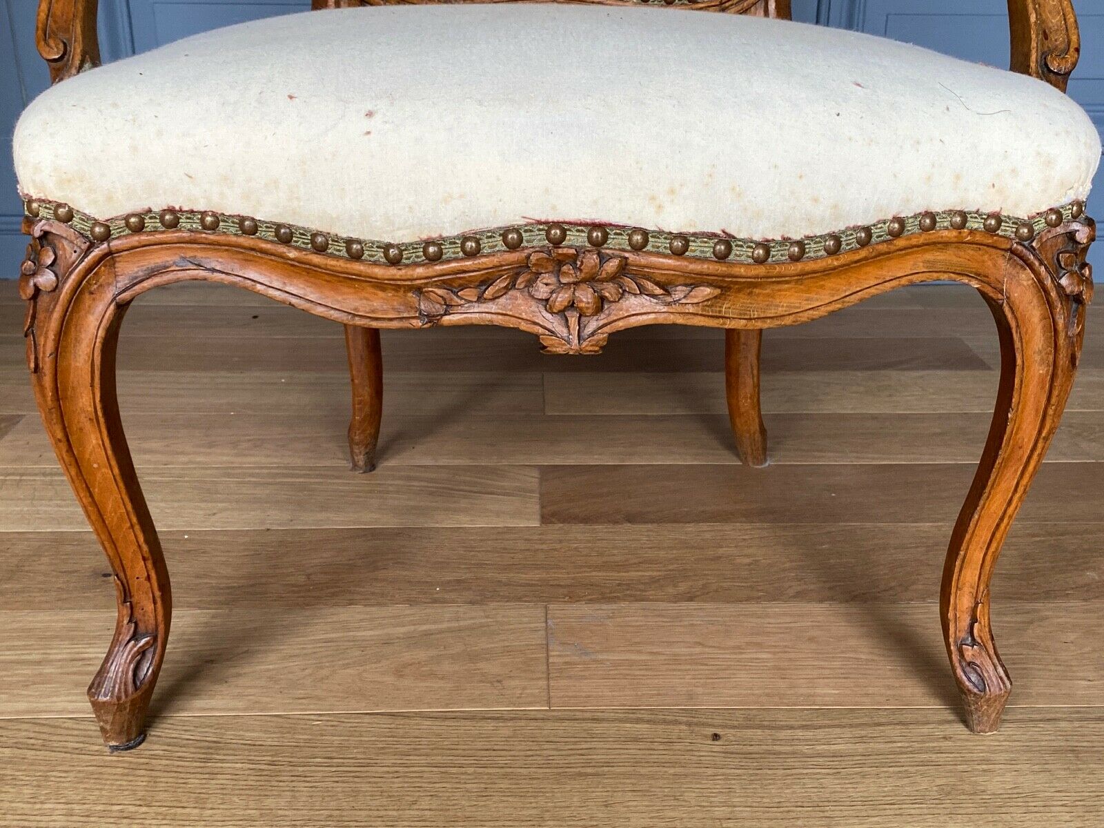 SUITE 4 ARMCHAIRS FRENCH PARIS LOUIS XV ERA STAMP FALCONET