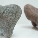 Pair of ceramic sculptures