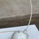 Modernist white curved desk lamp 1980